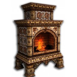 Каминная облицовка КимрПечь Кострома декоративная центральная двухъярусная Октябрь